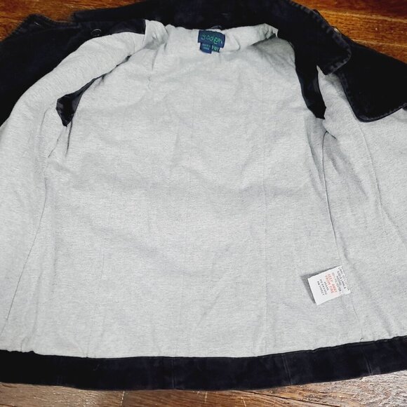 Mini Boden Black Girls Peacoat size 9-10 years - Picture 5 of 8